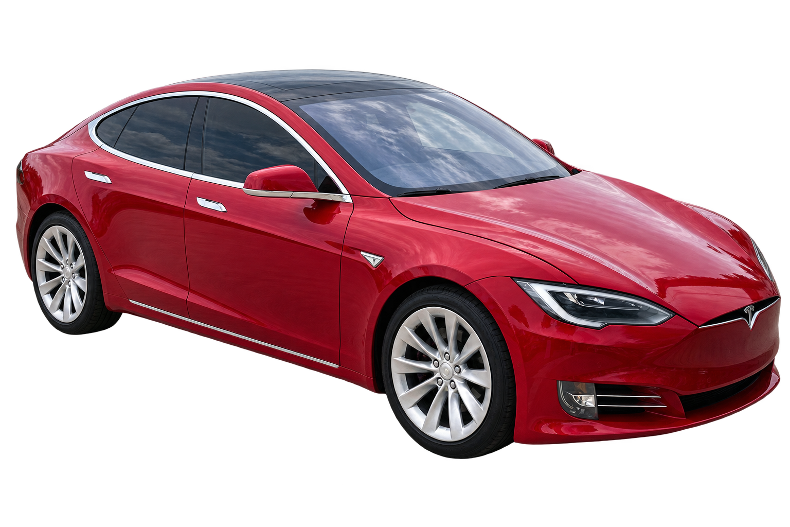 Red Tesla Model S